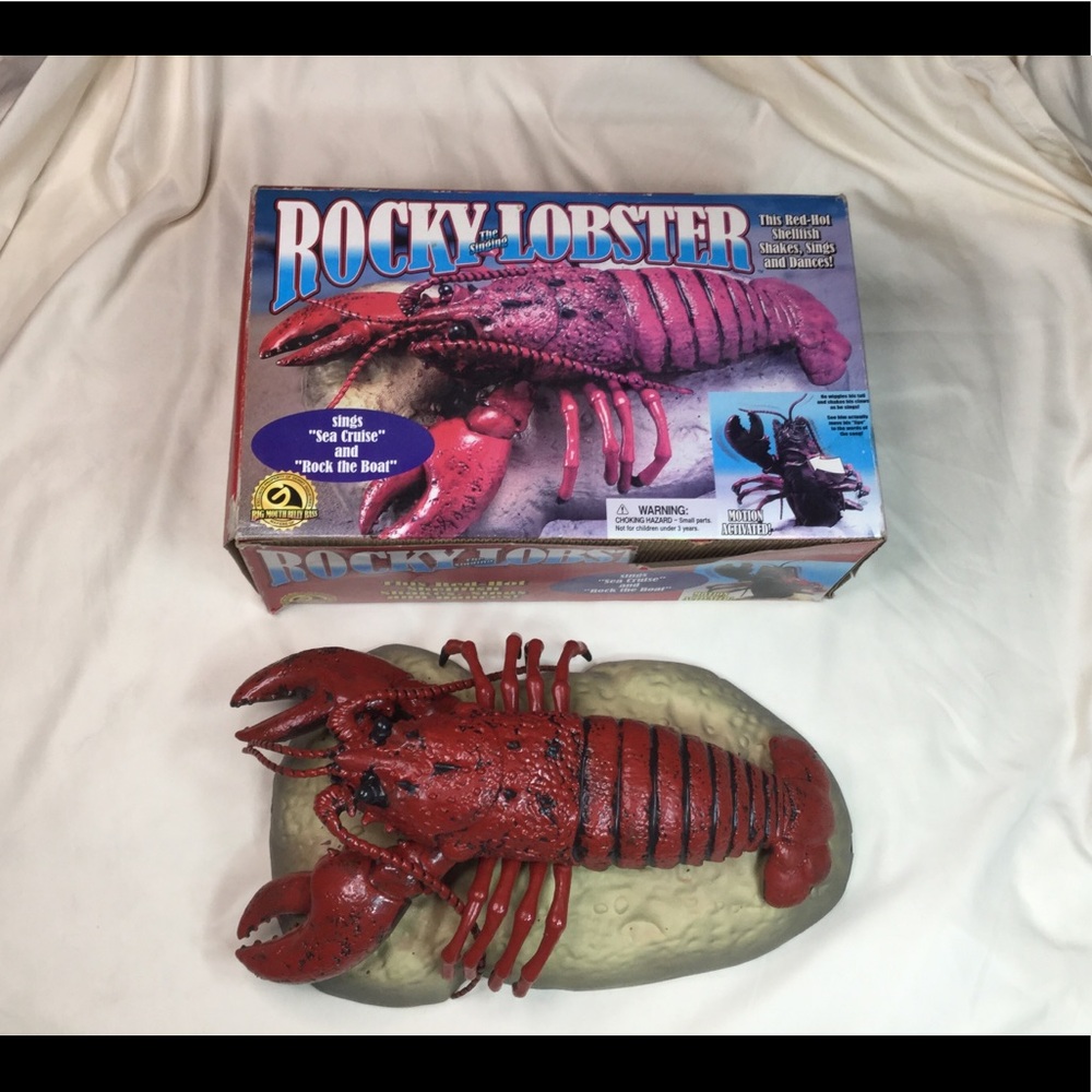 Vintage Gemmy Rocky the Singing Lobster Works